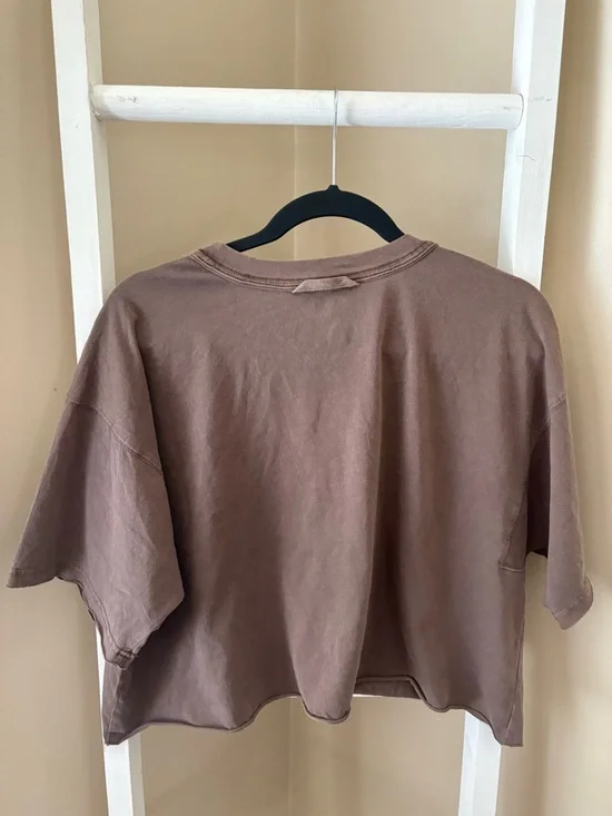 FP Movement Washed Cocoa Cropped Tee - Picture 4 of 4
